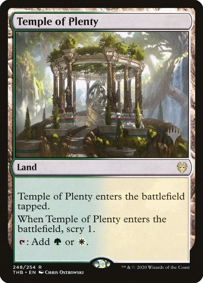 Image for Temple of Plenty (Promo Pack: Theros Beyond Death) (248) - Magic: The Gathering