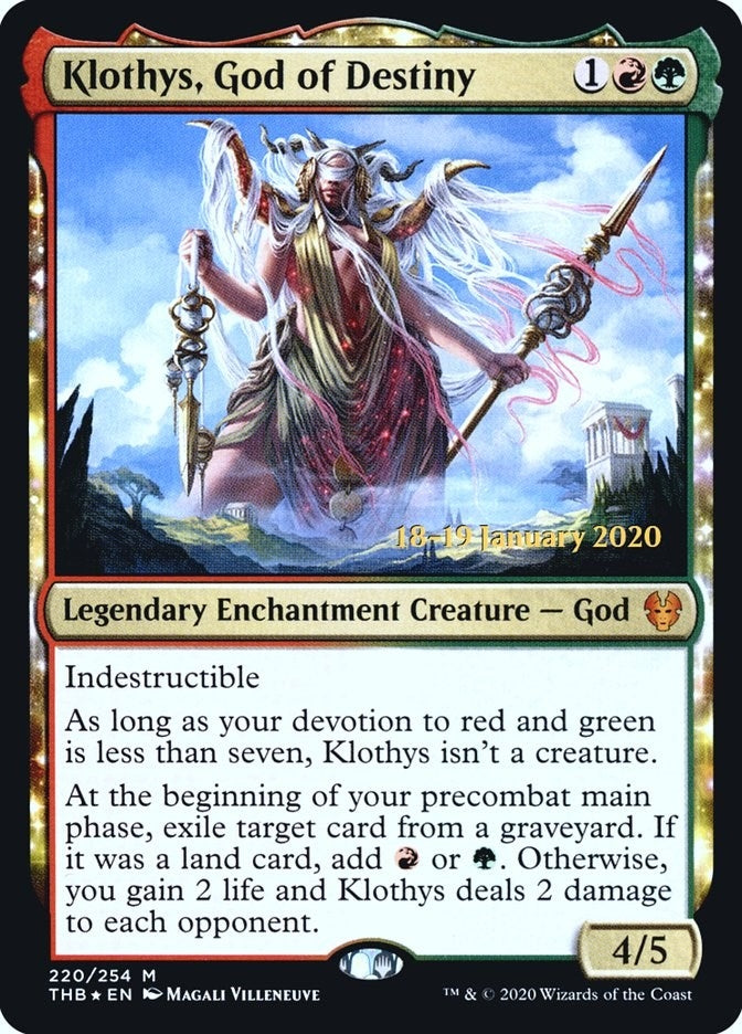 Image for Klothys, God of Destiny (Prerelease Cards) (220) - Magic: The Gathering
