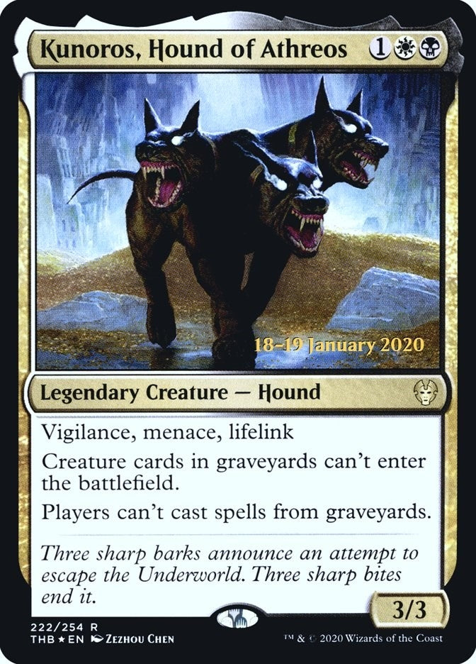 Image for Kunoros, Hound of Athreos (Prerelease Cards) (222) - Magic: The Gathering