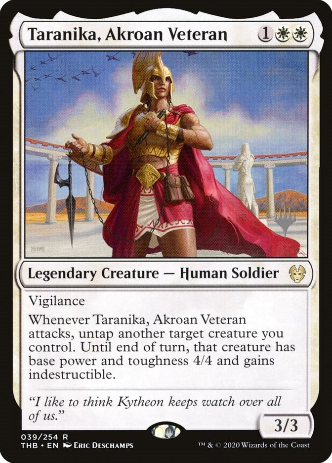 Image for Taranika, Akroan Veteran (Promo Pack: Theros Beyond Death) (39) - Magic: The Gathering