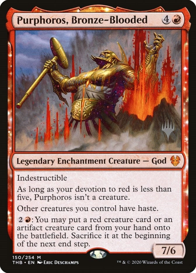 Image for Purphoros, Bronze-Blooded (Promo Pack: Theros Beyond Death) (150) - Magic: The Gathering