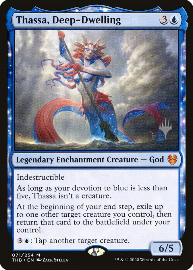 Image for Thassa, Deep-Dwelling (Promo Pack: Theros Beyond Death) (71) - Magic: The Gathering