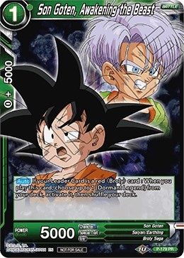 Image for Son Goten, Awakening the Beast (Promotion Cards) (P-179) - Dragon Ball Super: Masters