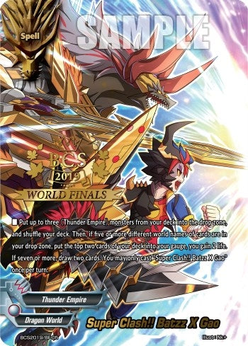 Image for Super Clash!! Batzz X Gao (Bushiroad Event Cards) (BCS2019/BF-05) - Future Card BuddyFight