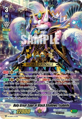 Image for Holy Great Sage of Black Shadows, Isabelle (Bushiroad Event Cards) (BCS2019/VGS06) - Cardfight Vanguard