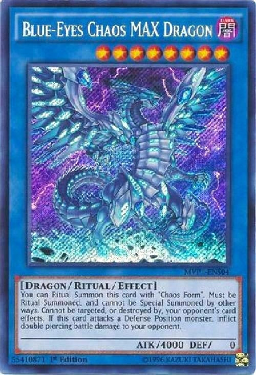 Image for Blue-Eyes Chaos MAX Dragon (The Dark Side of Dimensions Movie Pack: Secret Edition) (MVP1-ENS04) - YuGiOh