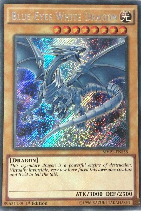 Image for Blue-Eyes White Dragon (The Dark Side of Dimensions Movie Pack: Secret Edition) (MVP1-ENS55) - YuGiOh