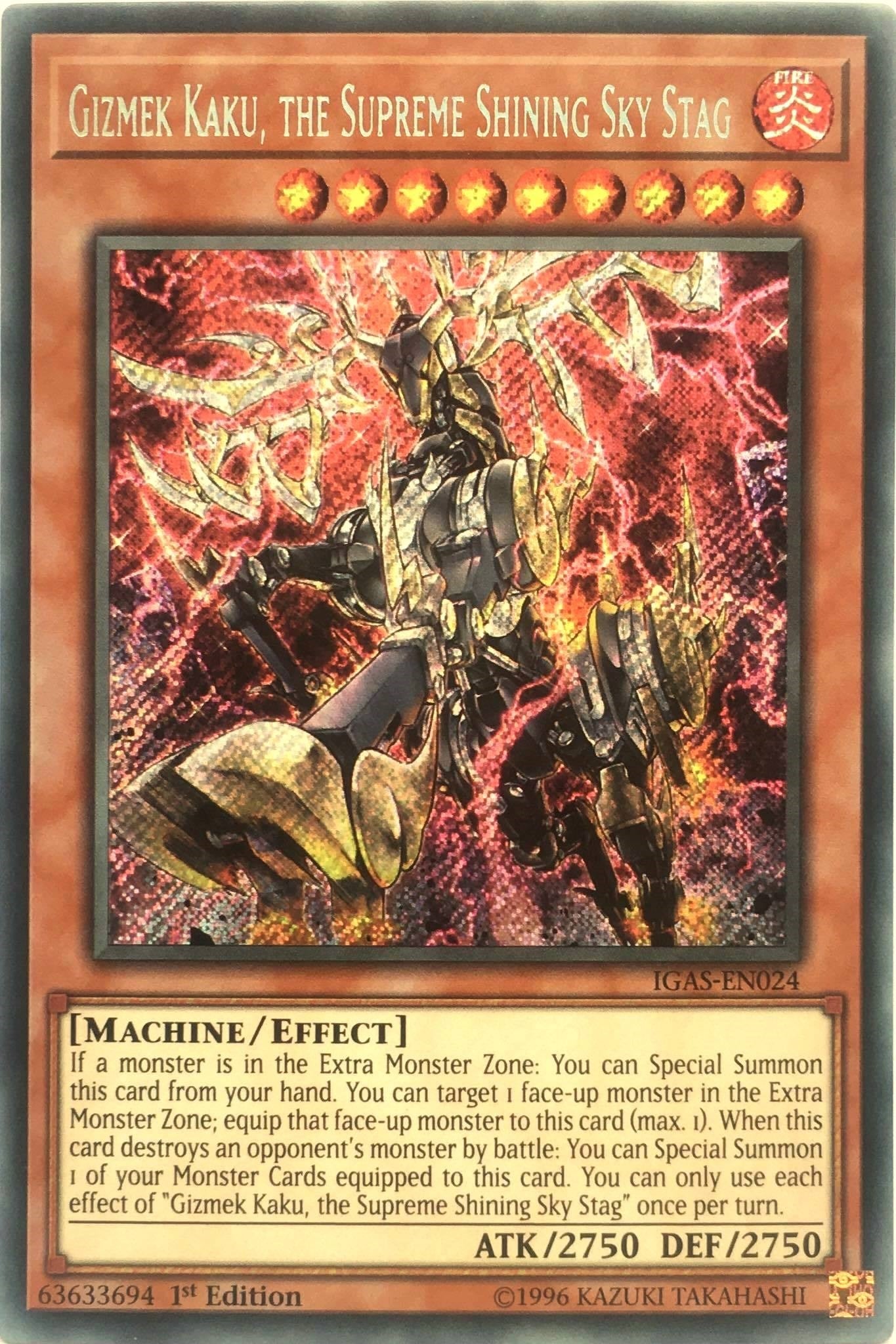 Image for Gizmek Kaku, the Supreme Shining Sky Stag (Ignition Assault) (IGAS-EN024) - YuGiOh