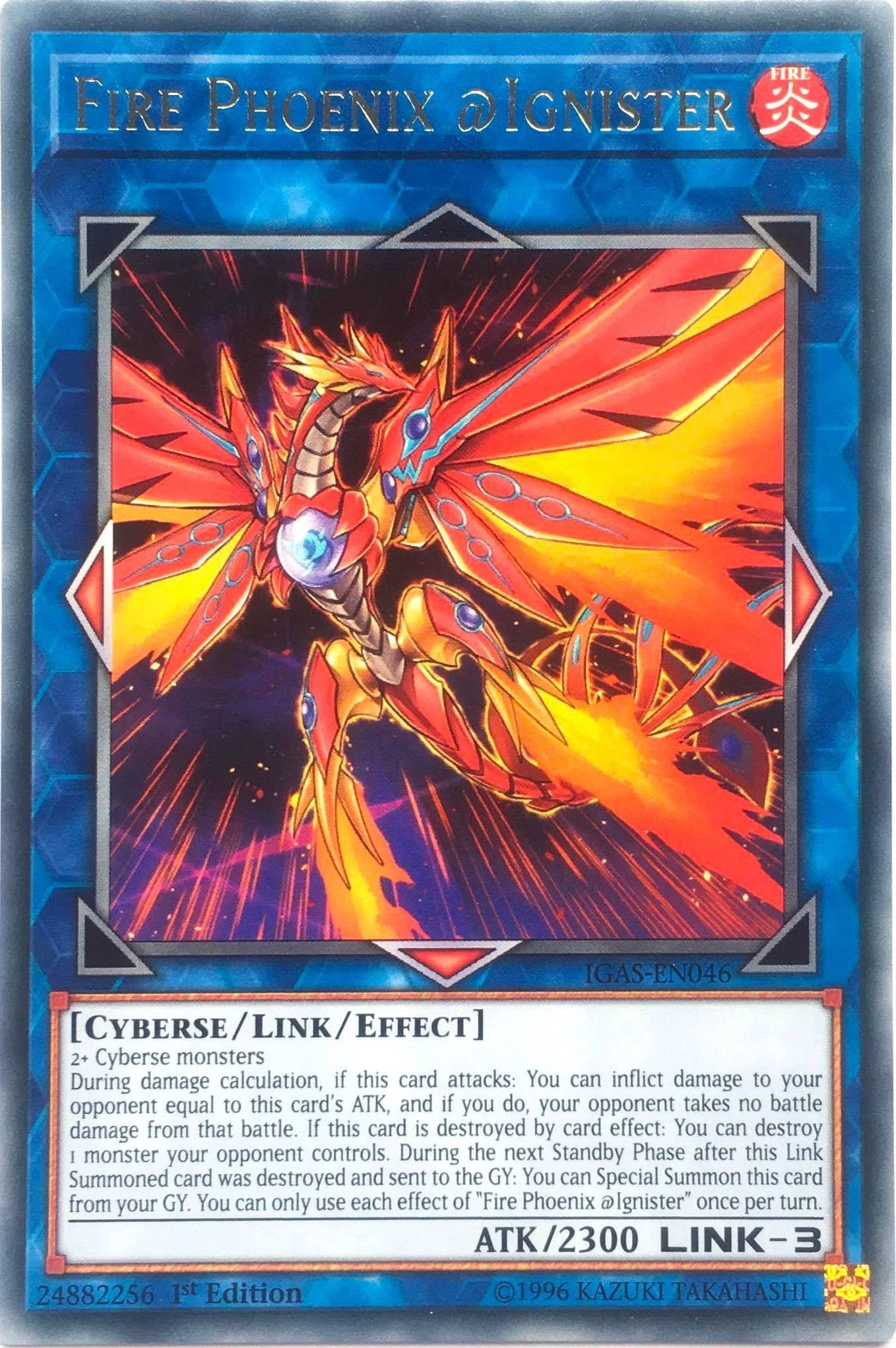 Image for Fire Phoenix @Ignister (Ignition Assault) (IGAS-EN046) - YuGiOh