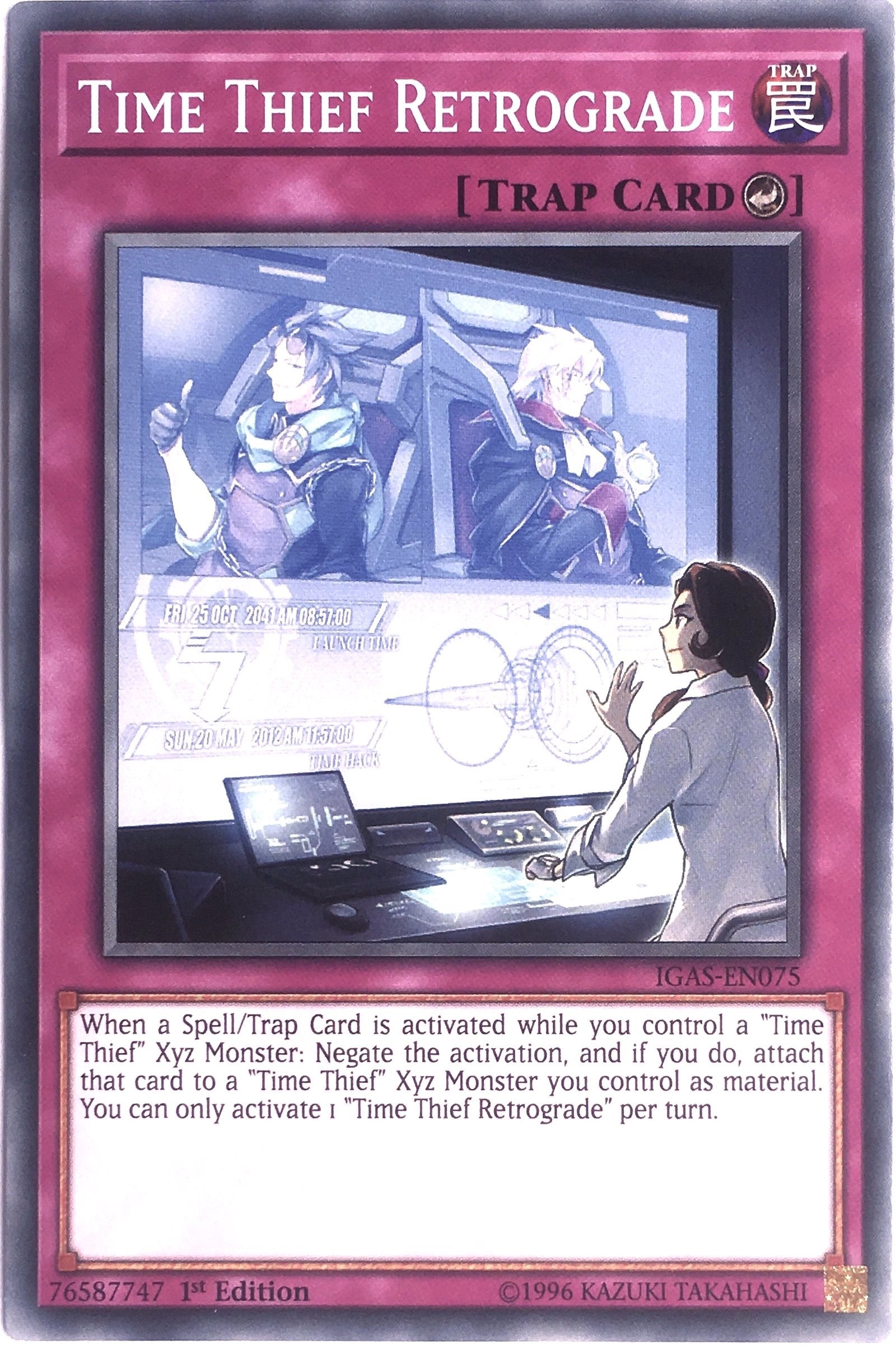 Image for Time Thief Retrograde (Ignition Assault) (IGAS-EN075) - YuGiOh