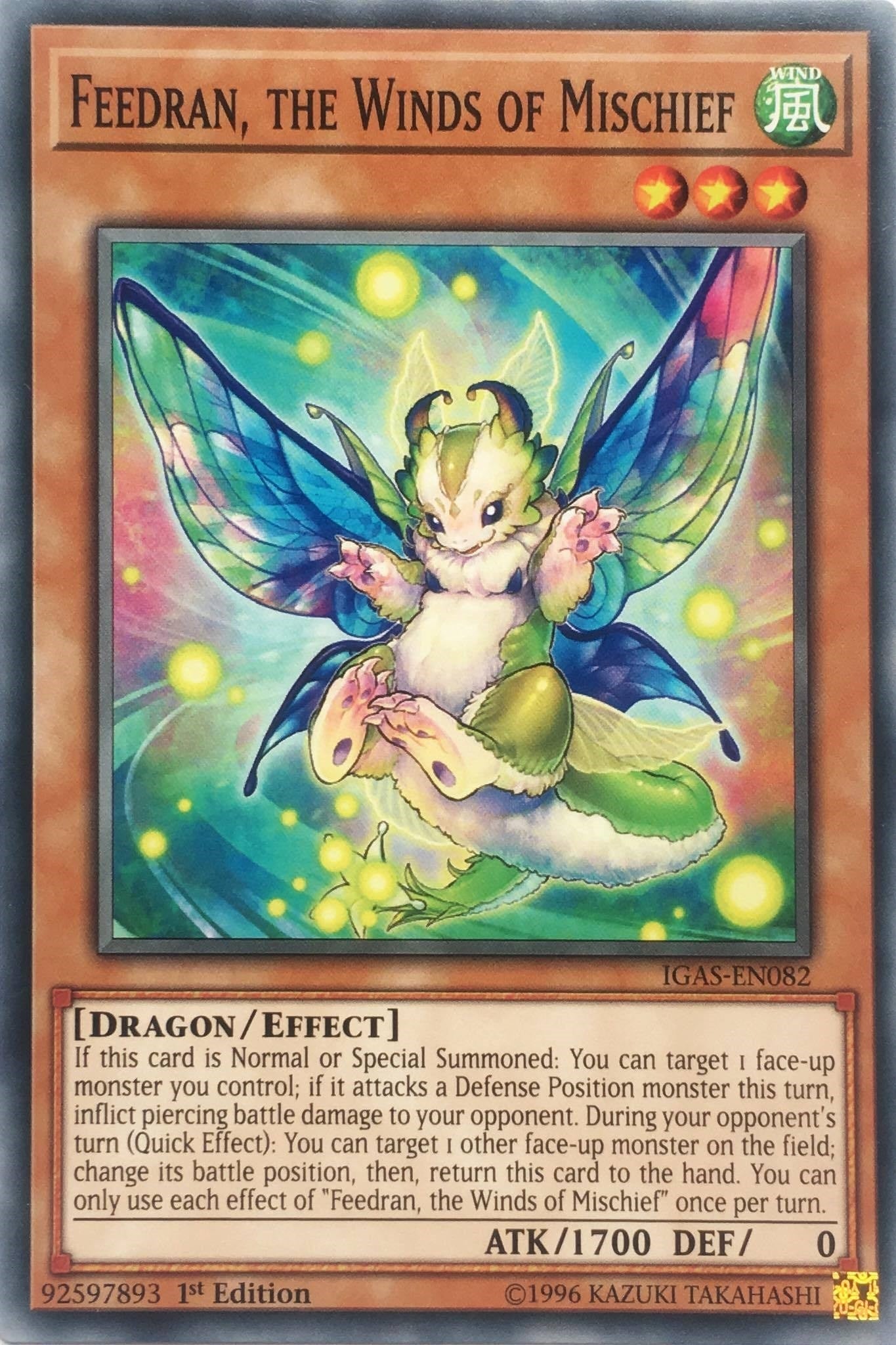 Image for Feedran, the Winds of Mischief (Ignition Assault) (IGAS-EN082) - YuGiOh