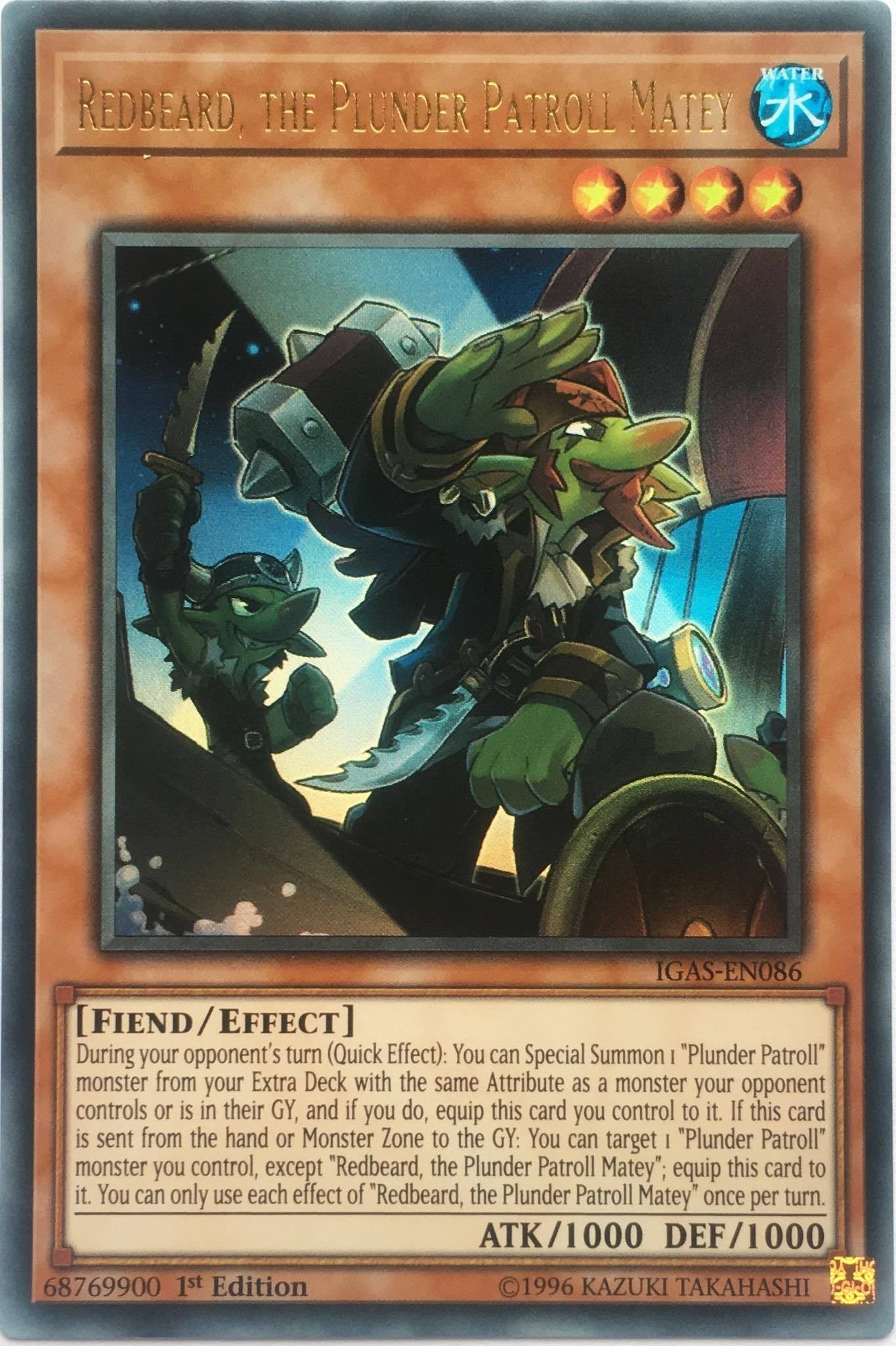 Image for Redbeard, the Plunder Patroll Matey (Ignition Assault) (IGAS-EN086) - YuGiOh