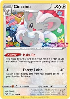 Image for Cinccino - SWSH009 (Prerelease) [Staff] (SWSH: Sword & Shield Promo Cards) (SWSH009) - Pokemon