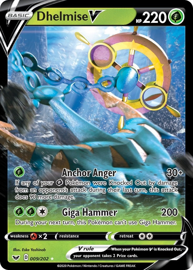 Image for Dhelmise V (SWSH01: Sword & Shield Base Set) (009/202) - Pokemon