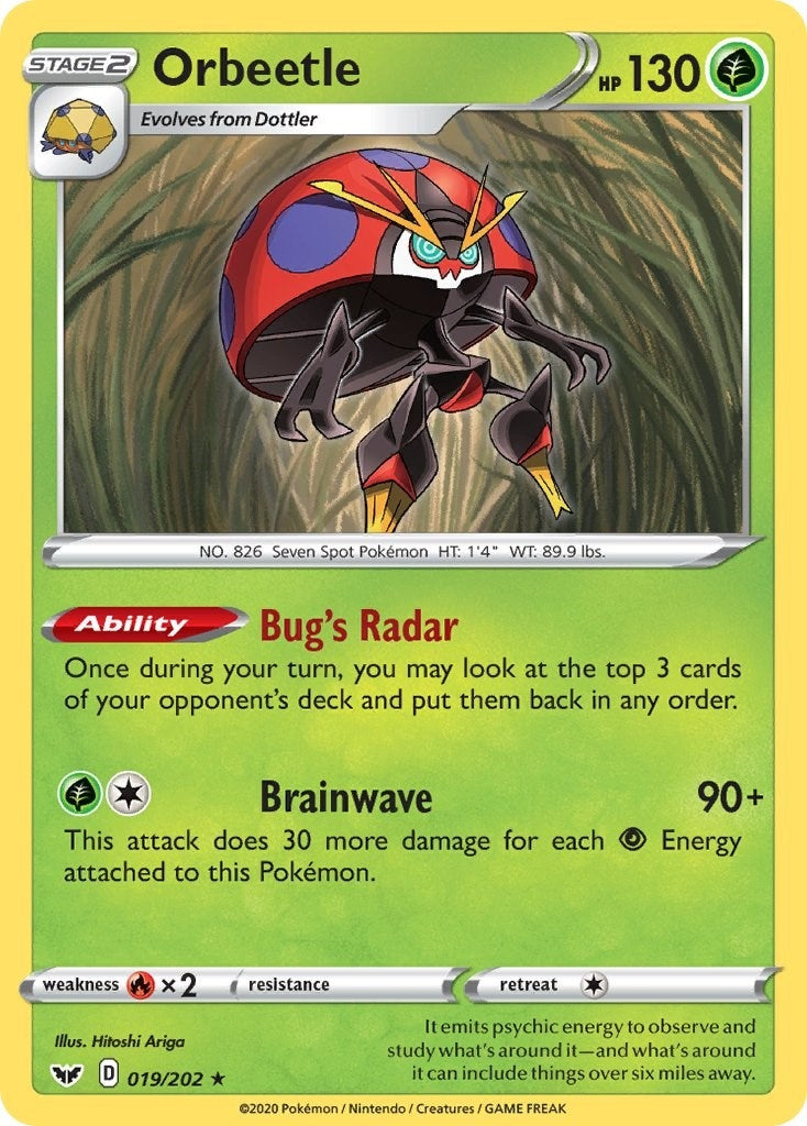Image for Orbeetle (SWSH01: Sword & Shield Base Set) (019/202) - Pokemon