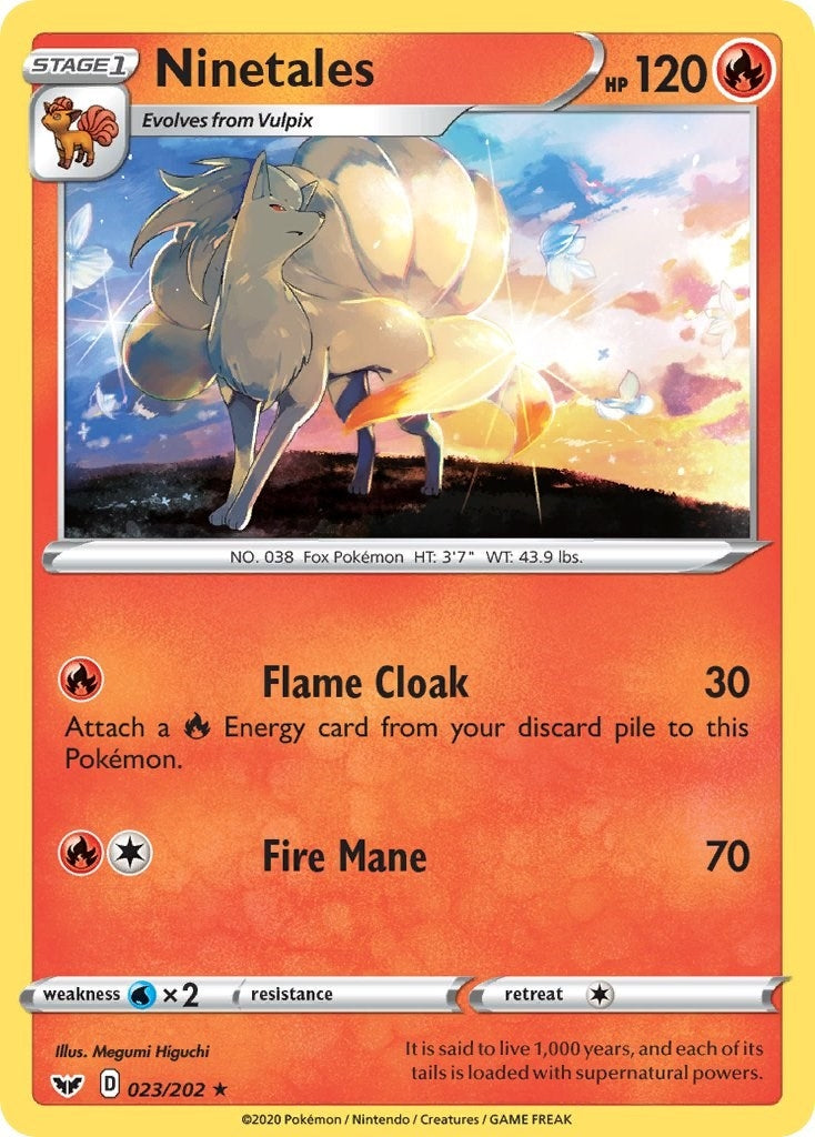 Image for Ninetales (SWSH01: Sword & Shield Base Set) (023/202) - Pokemon