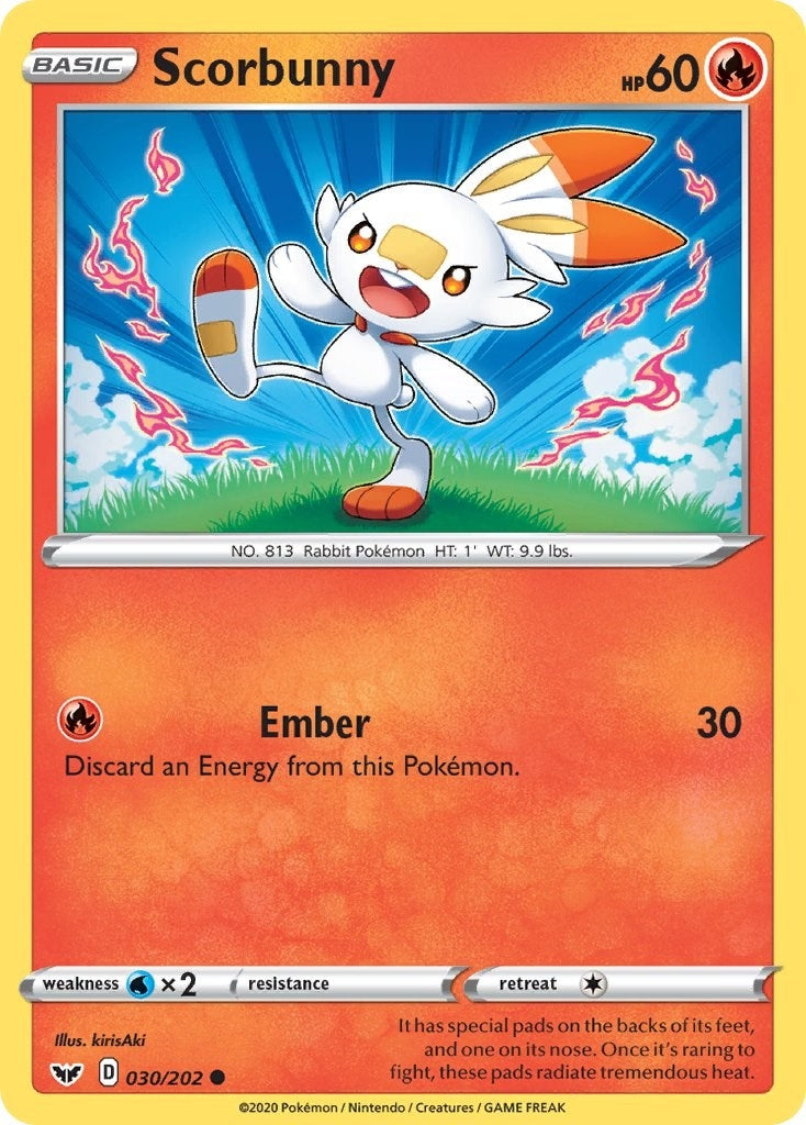 Image for Scorbunny (030) (SWSH01: Sword & Shield Base Set) (030/202) - Pokemon