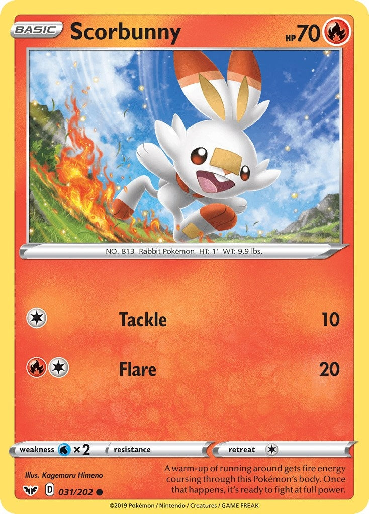 Image for Scorbunny (031) (SWSH01: Sword & Shield Base Set) (031/202) - Pokemon