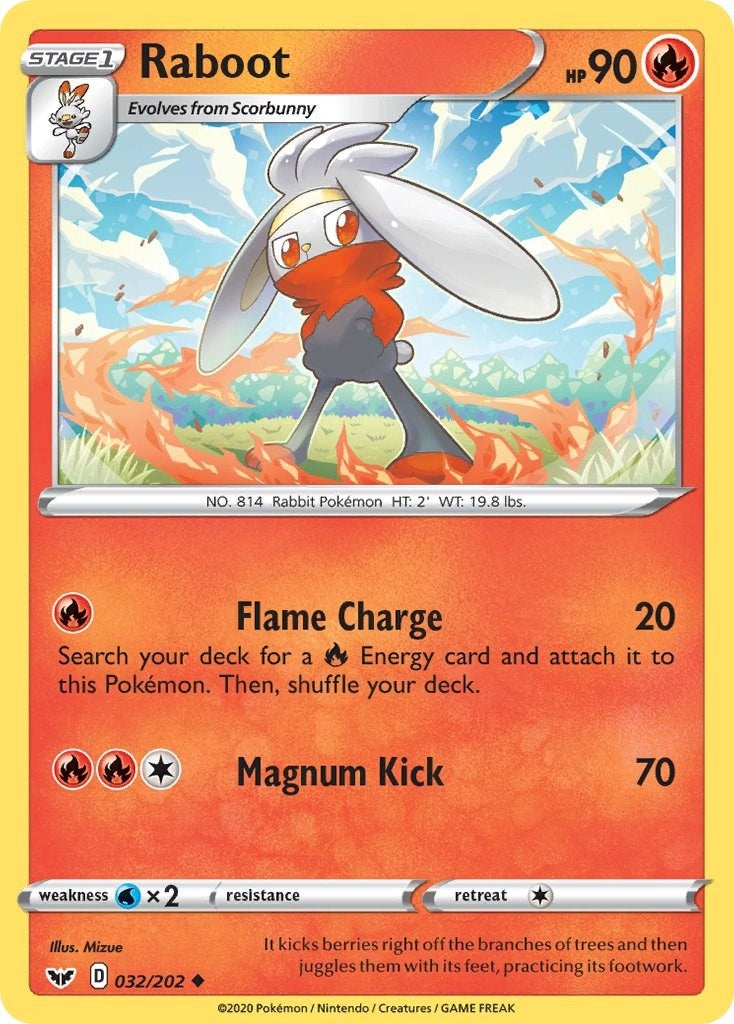 Image for Raboot (032) (SWSH01: Sword & Shield Base Set) (032/202) - Pokemon
