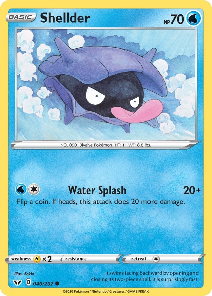 Image for Shellder (SWSH01: Sword & Shield Base Set) (040/202) - Pokemon