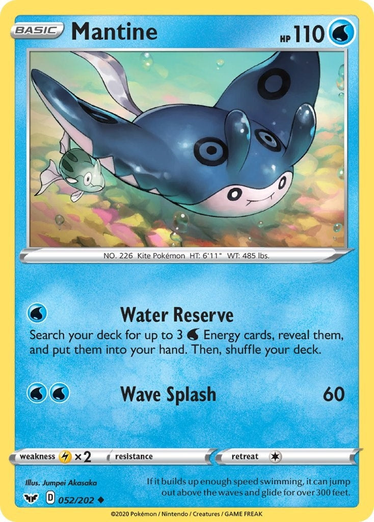 Image for Mantine (SWSH01: Sword & Shield Base Set) (052/202) - Pokemon