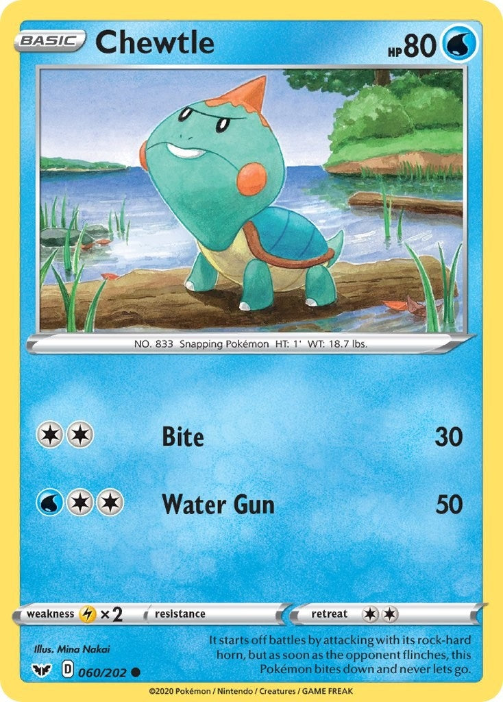 Image for Chewtle (SWSH01: Sword & Shield Base Set) (060/202) - Pokemon