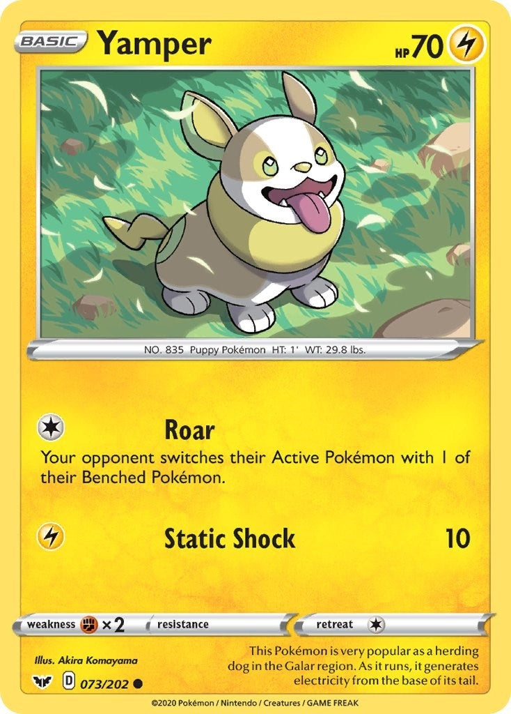 Image for Yamper (073) (SWSH01: Sword & Shield Base Set) (073/202) - Pokemon
