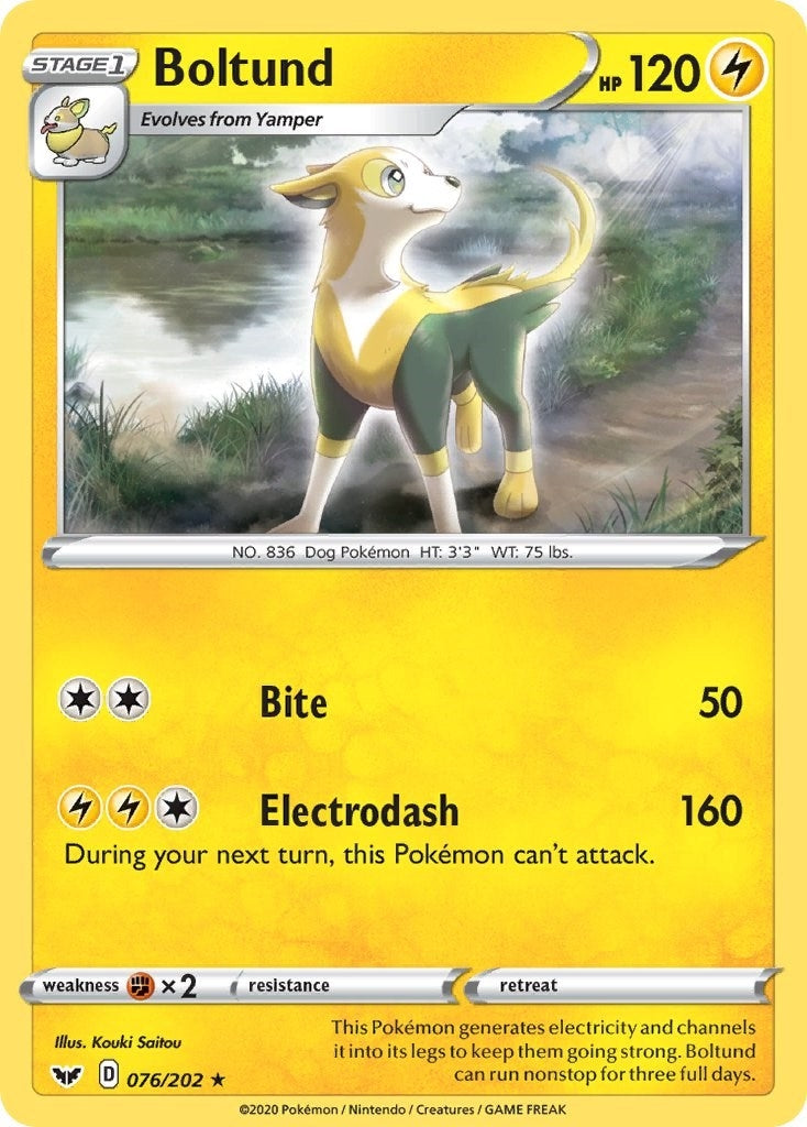 Image for Boltund (076) (SWSH01: Sword & Shield Base Set) (076/202) - Pokemon