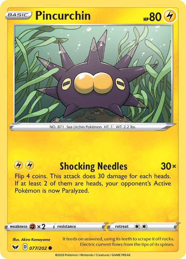 Image for Pincurchin (SWSH01: Sword & Shield Base Set) (077/202) - Pokemon
