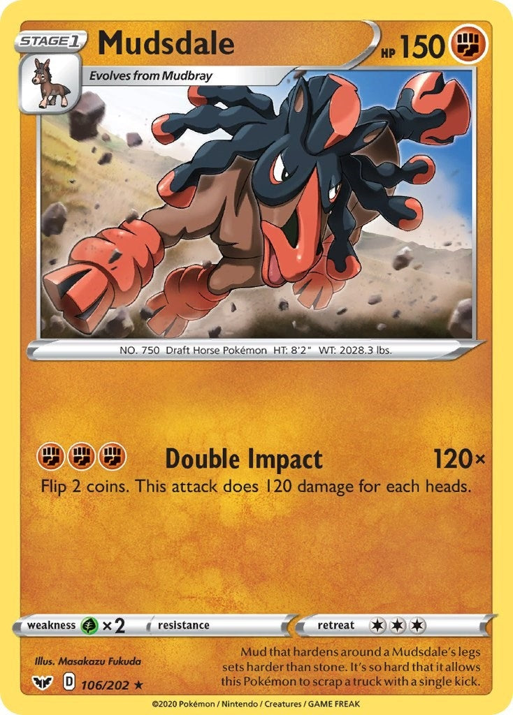 Image for Mudsdale (SWSH01: Sword & Shield Base Set) (106/202) - Pokemon