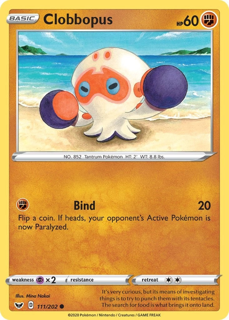 Image for Clobbopus (111) (SWSH01: Sword & Shield Base Set) (111/202) - Pokemon