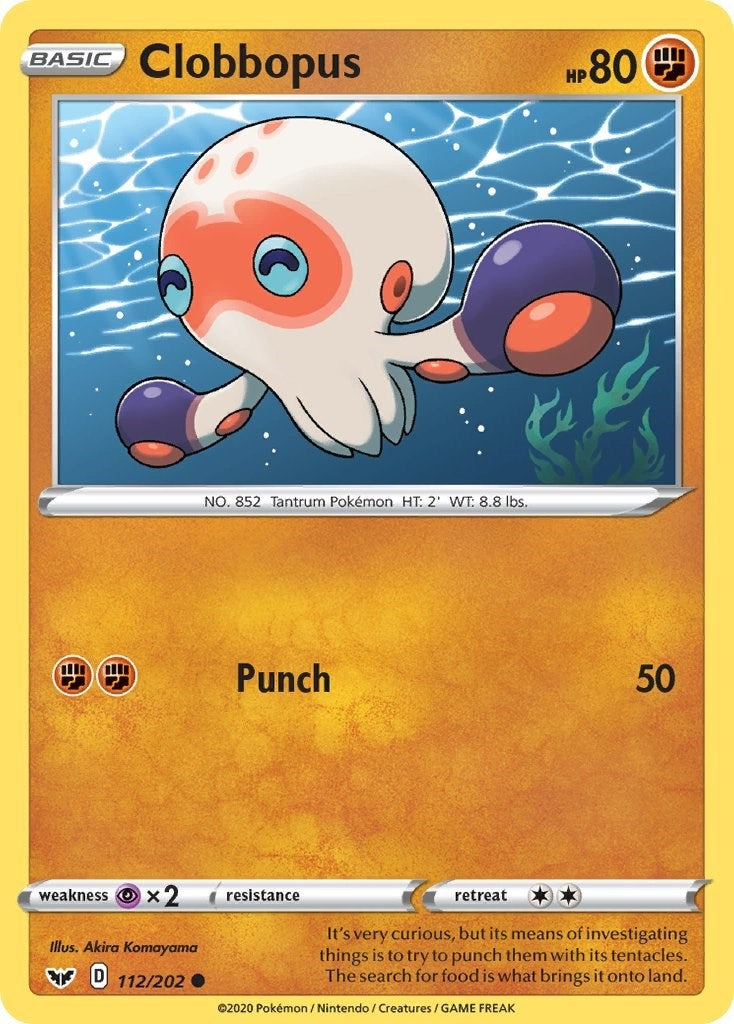 Image for Clobbopus (112) (SWSH01: Sword & Shield Base Set) (112/202) - Pokemon