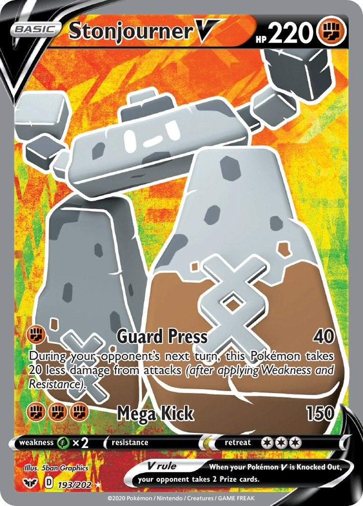 Image for Stonjourner V (Full Art) (SWSH01: Sword & Shield Base Set) (193/202) - Pokemon