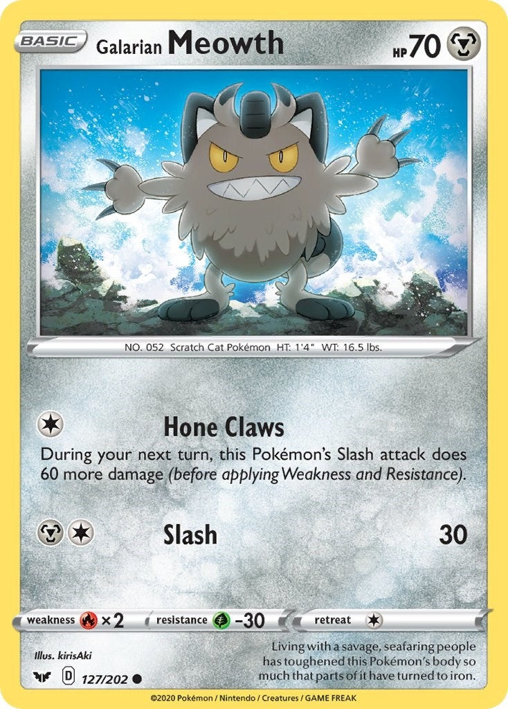Image for Galarian Meowth (SWSH01: Sword & Shield Base Set) (127/202) - Pokemon