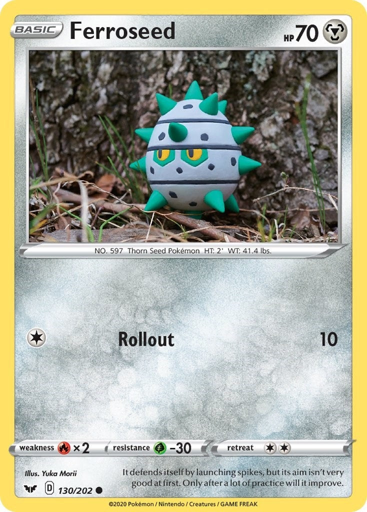 Image for Ferroseed (SWSH01: Sword & Shield Base Set) (130/202) - Pokemon
