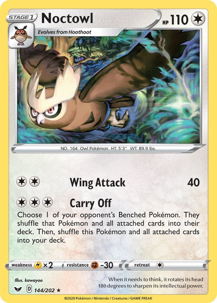 Image for Noctowl (SWSH01: Sword & Shield Base Set) (144/202) - Pokemon