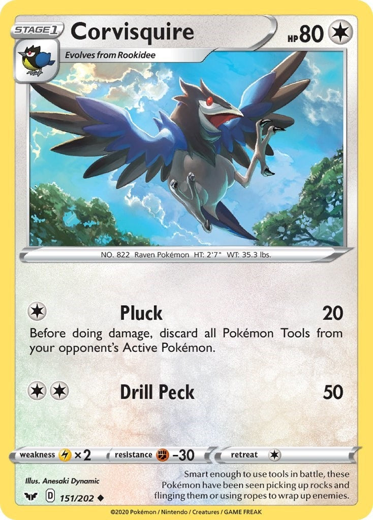 Image for Corvisquire (SWSH01: Sword & Shield Base Set) (151/202) - Pokemon