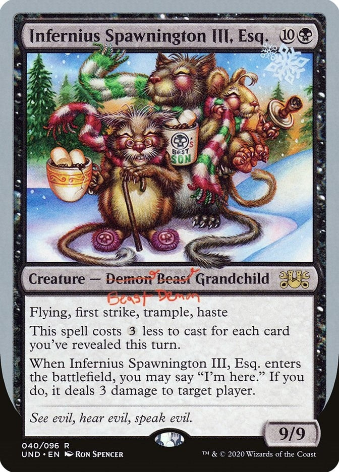 Image for Infernius Spawnington III, Esq. (Unsanctioned) (40) - Magic: The Gathering