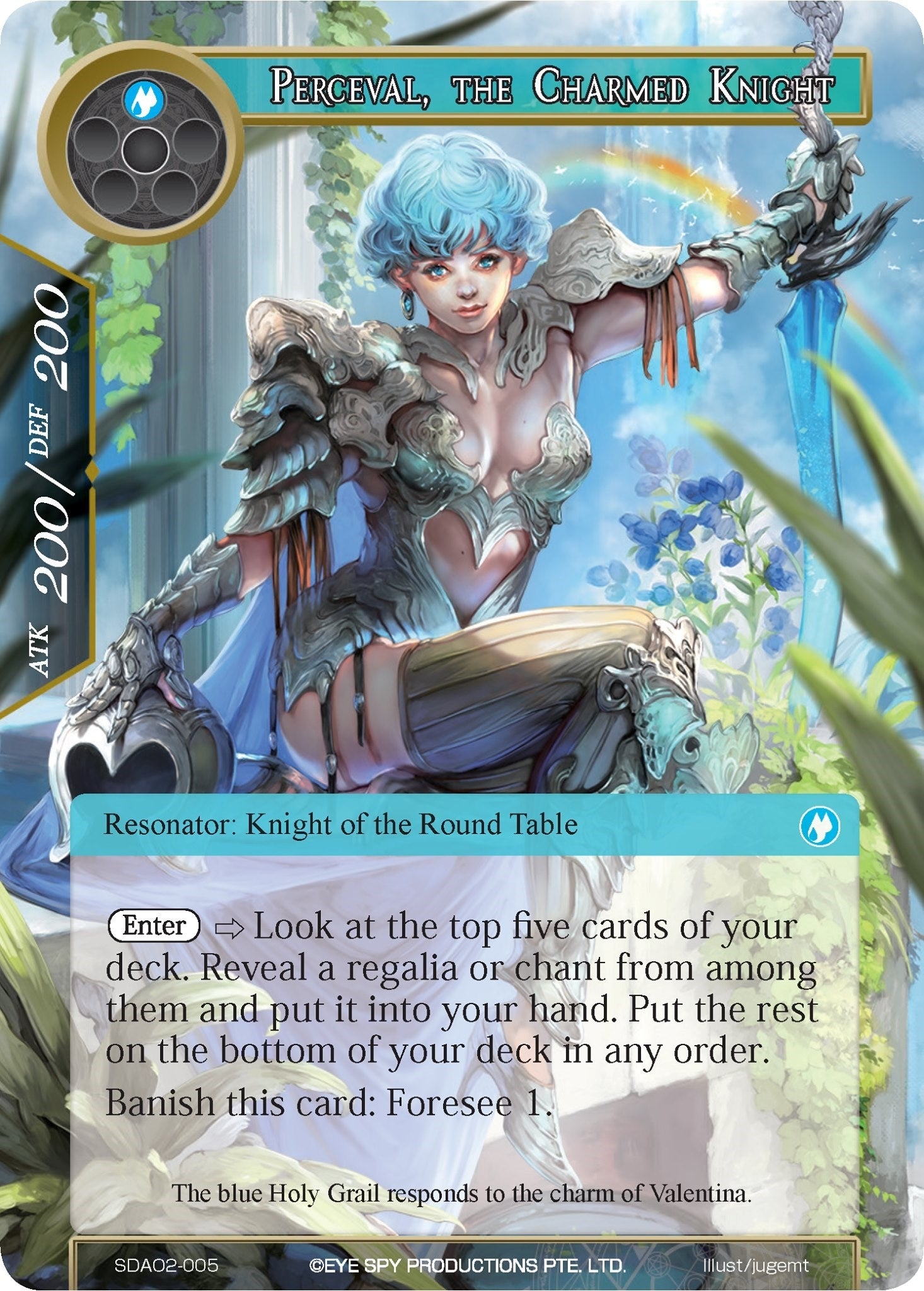 Image for Perceval, the Charmed Knight (Alice Origin II Starter Deck) (SDAO2-005) - Force of Will