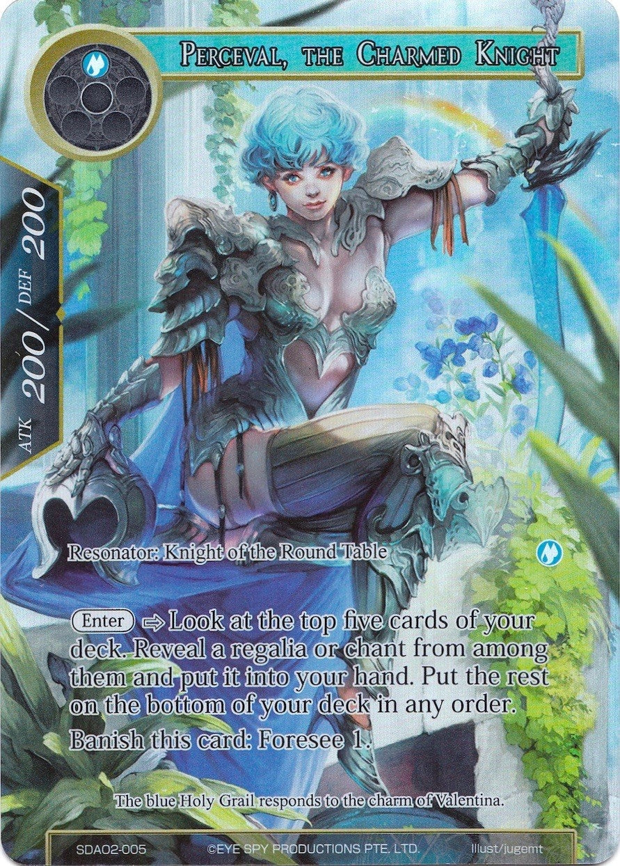 Image for Perceval, the Charmed Knight (Full Art) (Alice Origin II Starter Deck) (SDAO2-005) - Force of Will