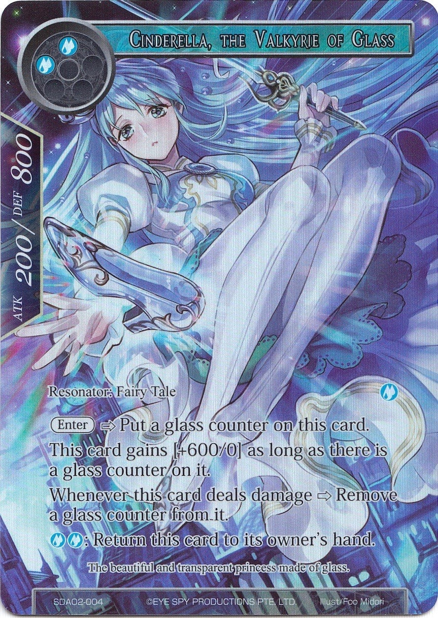Image for Cinderella, the Valkyrie of Glass (Full Art) (Alice Origin II Starter Deck) (SDAO2-004) - Force of Will