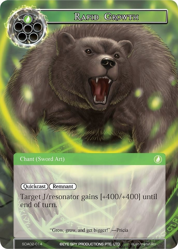 Image for Rapid Growth (Alice Origin II Starter Deck) (SDAO2-014) - Force of Will