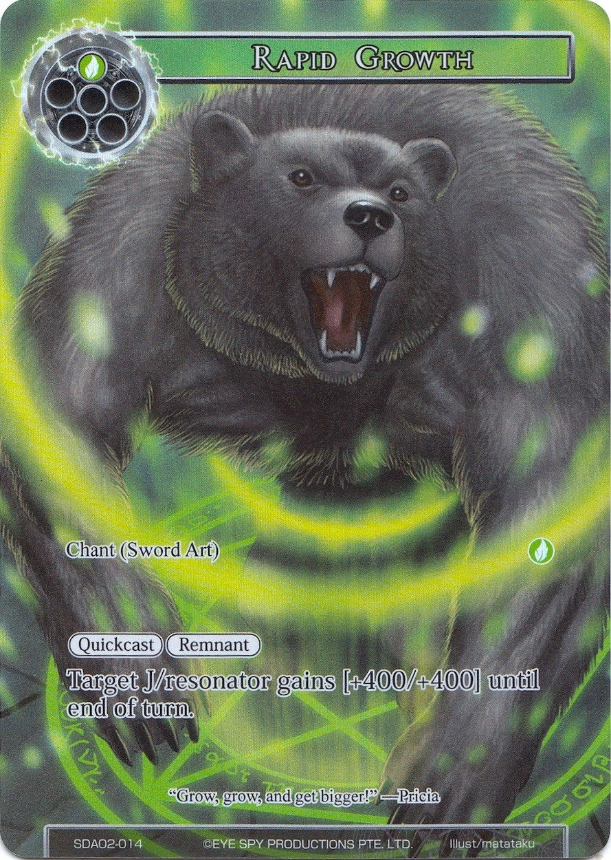 Image for Rapid Growth (Full Art) (Alice Origin II Starter Deck) (SDAO2-014) - Force of Will
