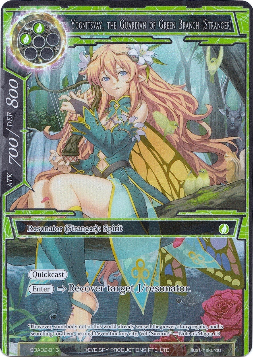Image for Yggnitsvay, the Guardian of Green Branch (Stranger) (Full Art) (Alice Origin II Starter Deck) (SDAO2-016) - Force of Will