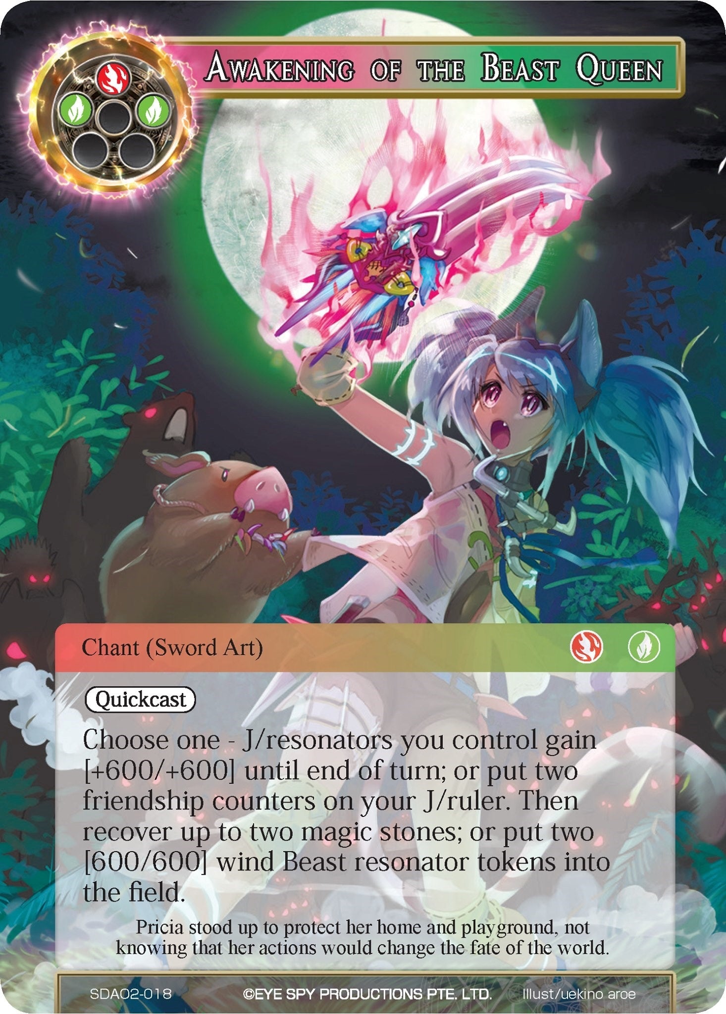 Image for Awakening of the Beast Queen (Alice Origin II Starter Deck) (SDAO2-018) - Force of Will