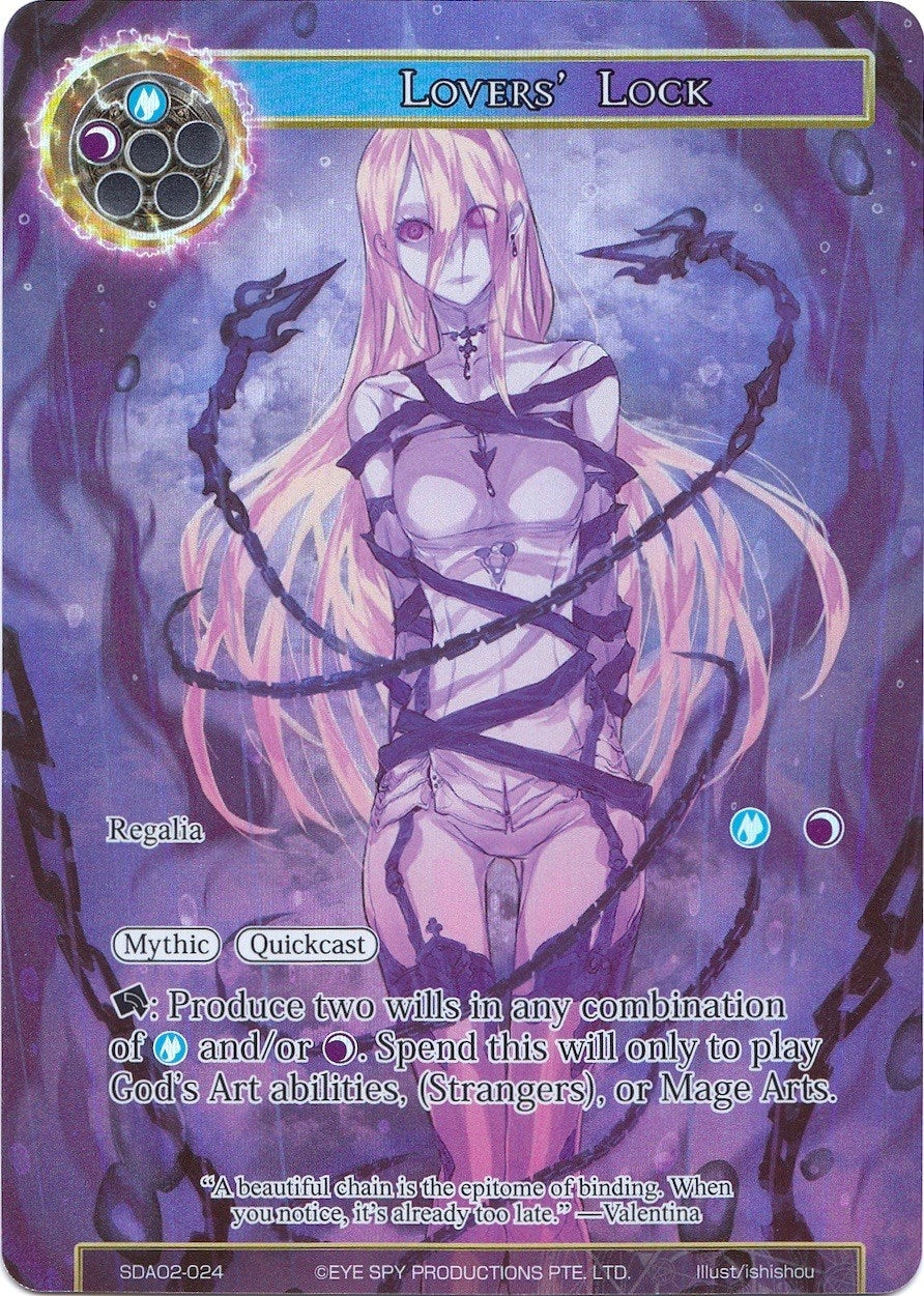 Image for Lovers' Lock (Full Art) (Alice Origin II Starter Deck) (SDAO2-024) - Force of Will