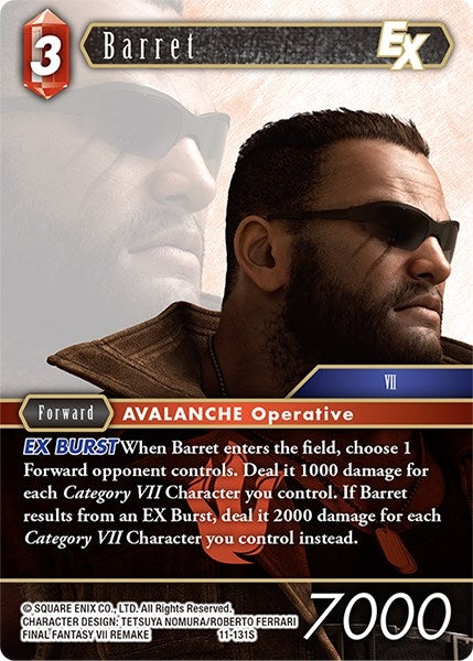Image for Barret EX (Opus XI) (11-131S) - Final Fantasy TCG