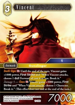 Image for Vincent (Opus XI) (11-135S) - Final Fantasy TCG