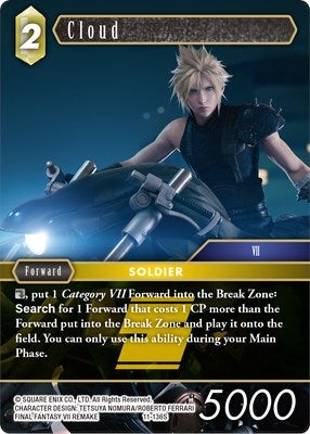 Image for Cloud - 11-136S (Opus XI) (11-136S) - Final Fantasy TCG