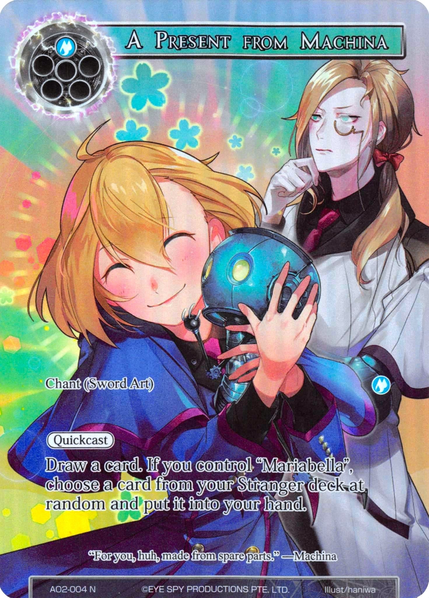 Image for A Present from Machina (Full Art) (Alice Origin II) (AO2-004) - Force of Will